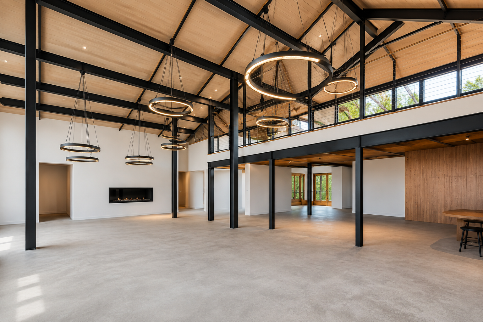 Modern industrial event hall | Apex Garage Conversions