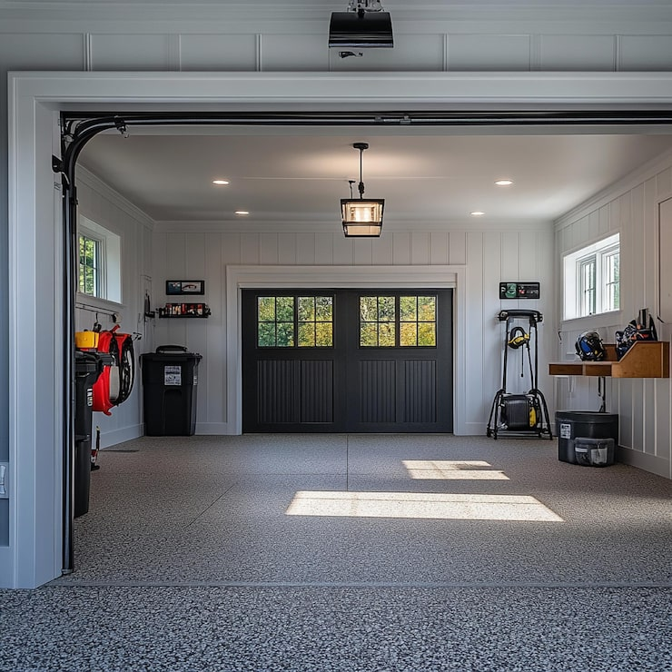 Modern organized white garage | Apex Garage