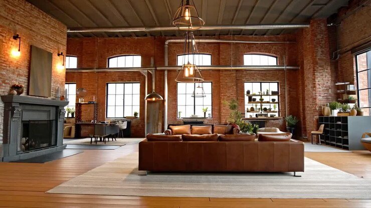 Industrial loft living room | Apex Garage Conversions